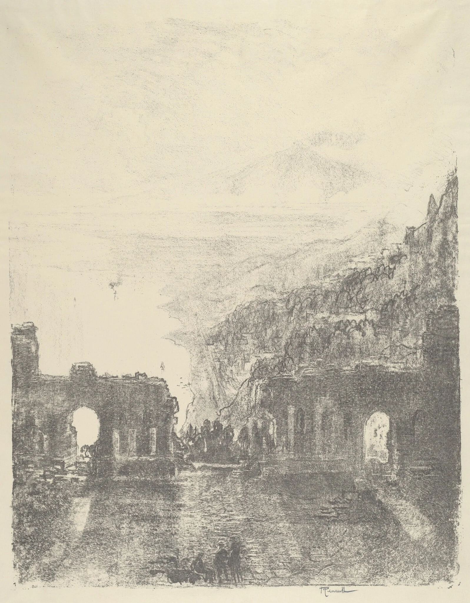 Aetna Over Taormina, detail