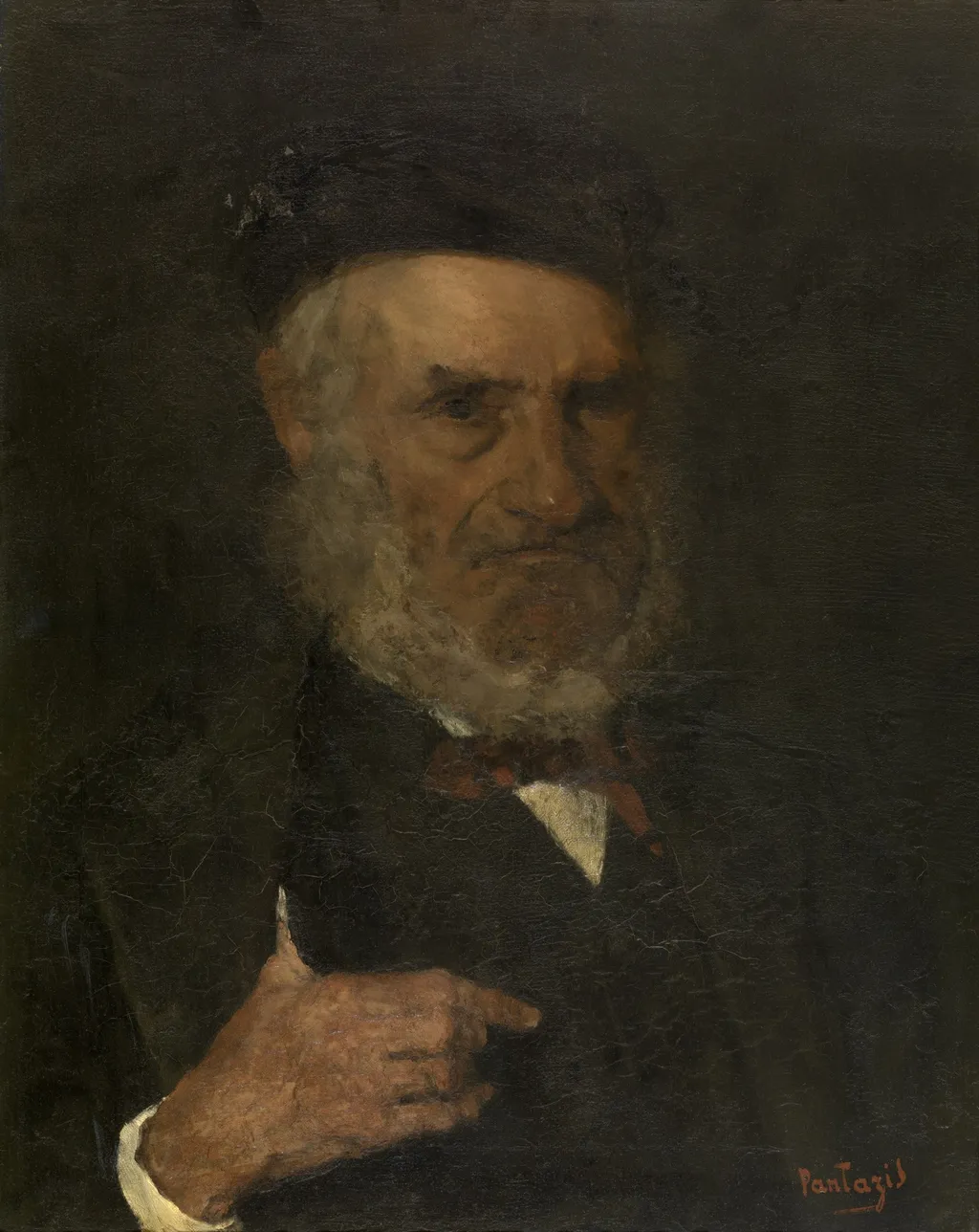 Man with Beret, by Périclès Pantazis, oil, 1875