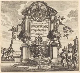 Title Page, by Melchior Küsel, ink, 1681