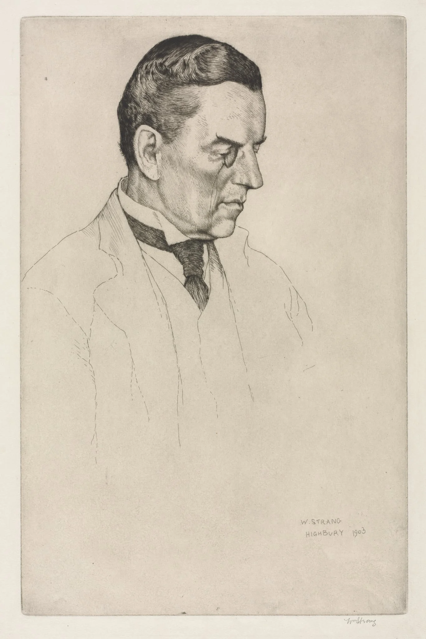 The Right Honorable Joseph Austen Chamberlain, detail