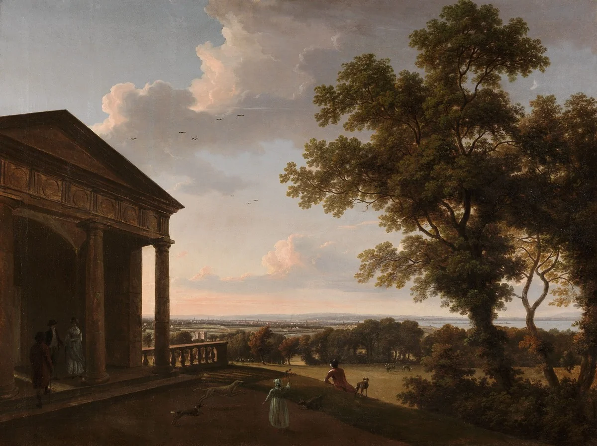 View in Mount Merrion Park (1804), detail