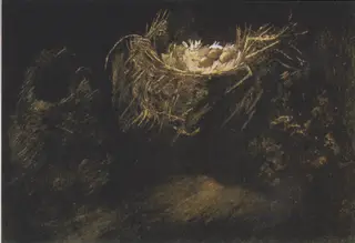 Still Life with Three Birds' Nests, by Vincent van Gogh, oil