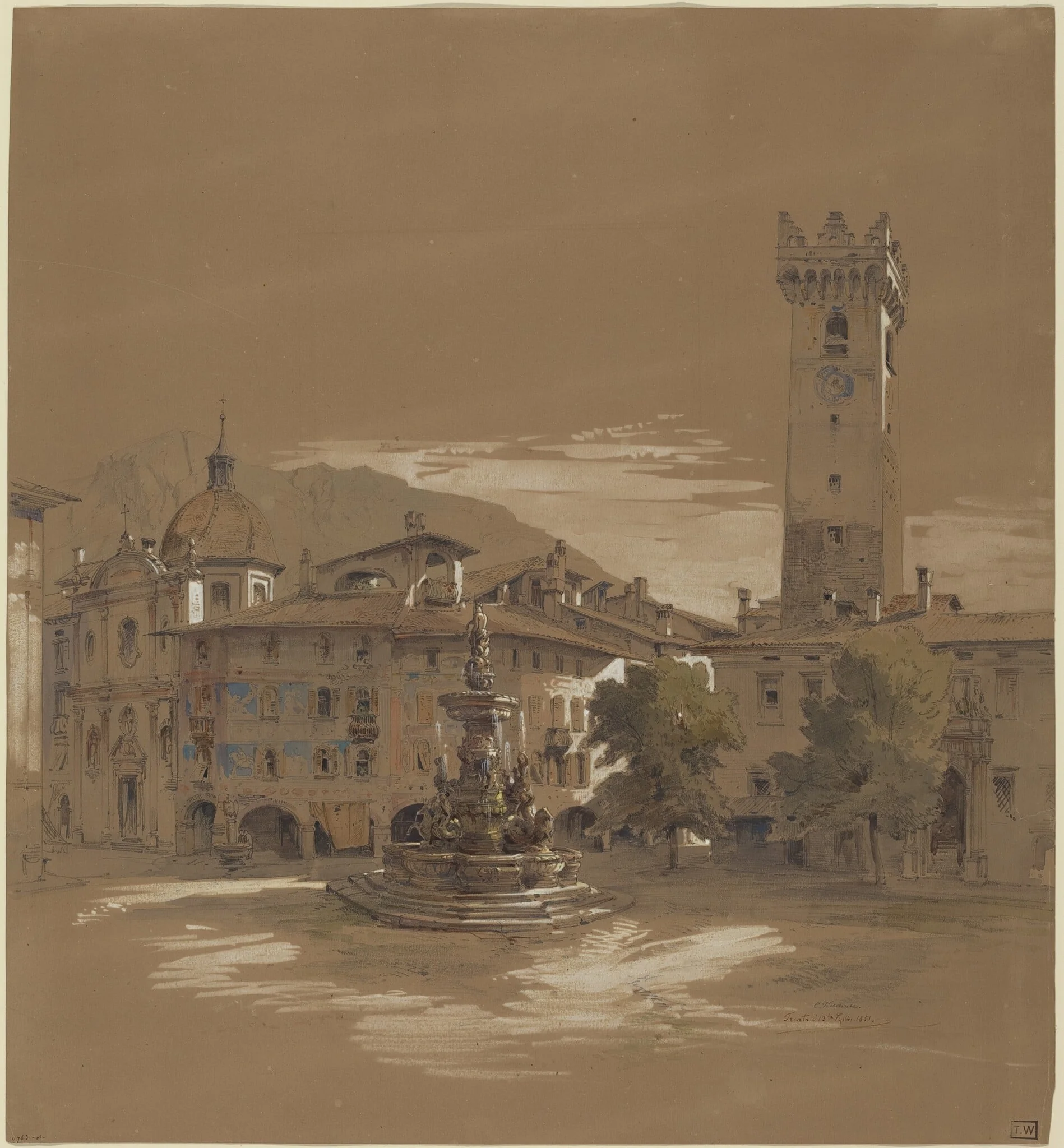 View of Trento, detail