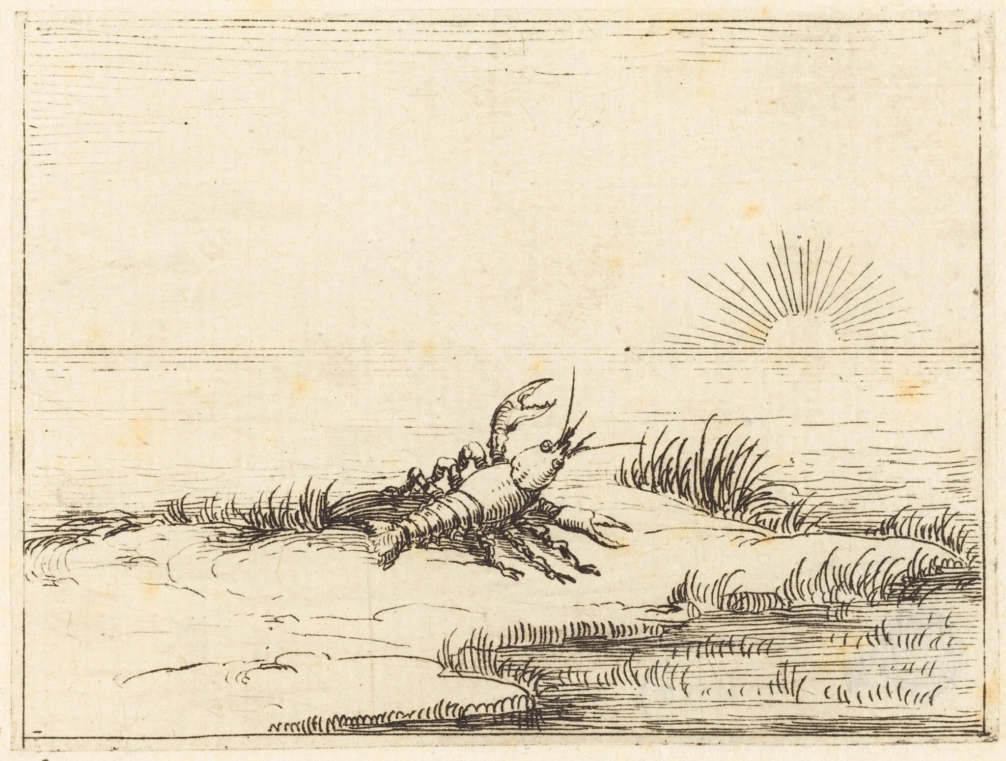 Crayfish Looking at the Sun, detail