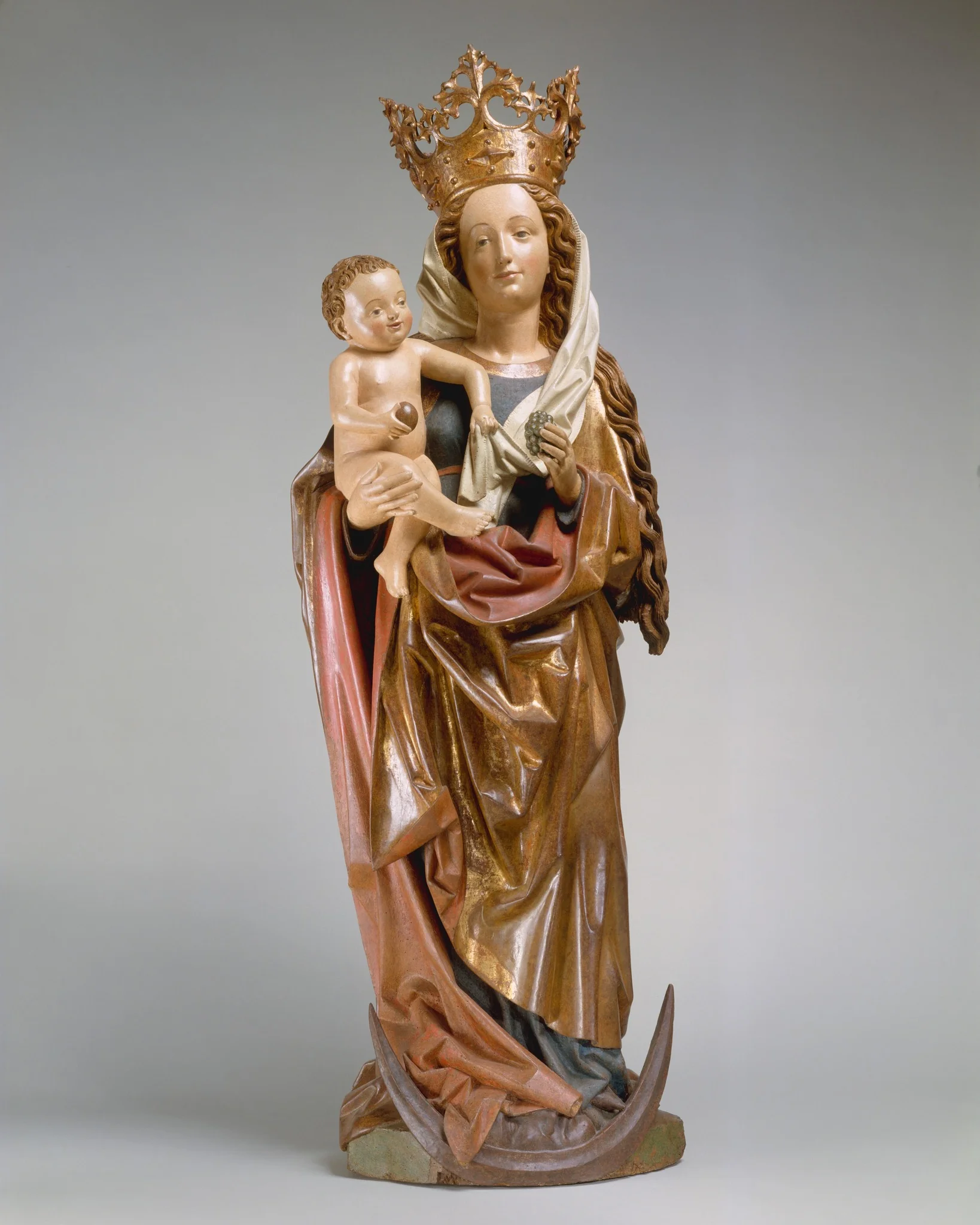 Virgin and Child on a Crescent Moon, detail