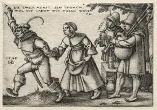 The Twelve Months:  The Year's End, by Sebald Beham, 1546