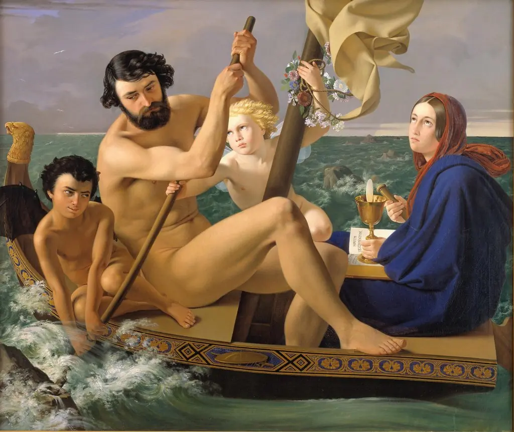 Manhood. From the series: The Four Ages of Man, by Ditlev Blunck, oil, 1842