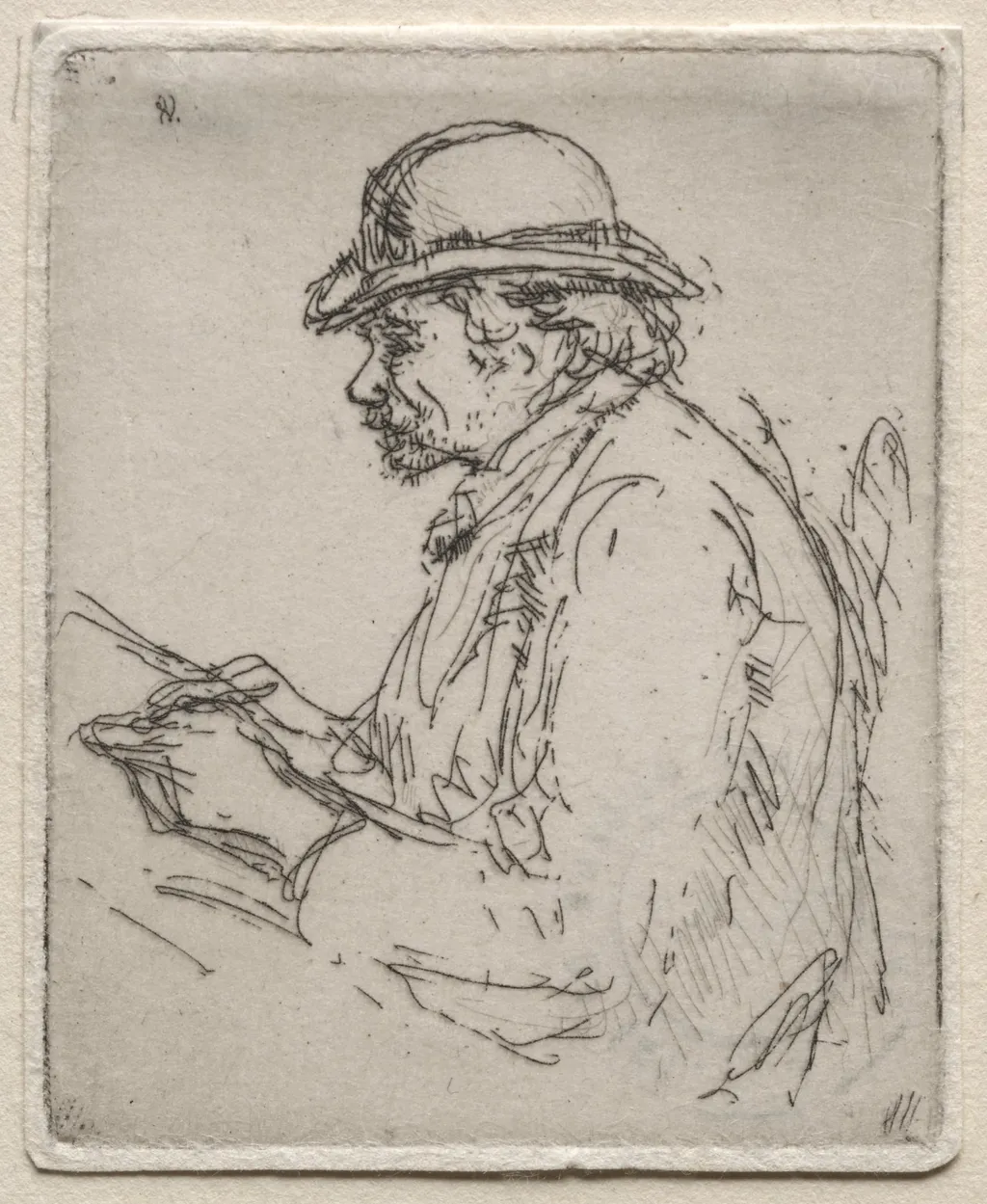 Paris:  Café Artist, by Ernest Haskell, 1910