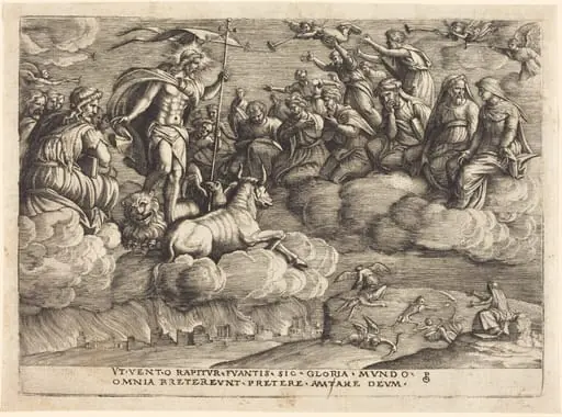 The Triumph of Eternity, by Georg Pencz, ink, 1539