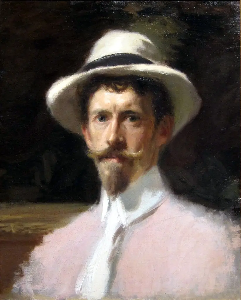 Self-Portrait, by Frederick William MacMonnies, oil, 1900