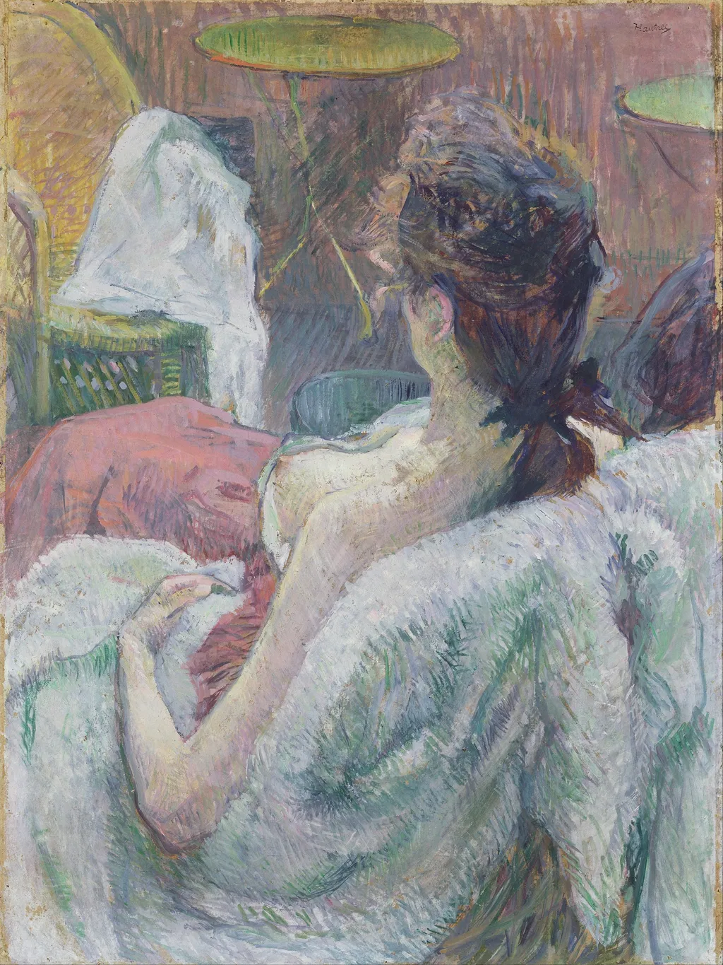 The Model Resting, by Henri de Toulouse-Lautrec, unspecified, 1895
