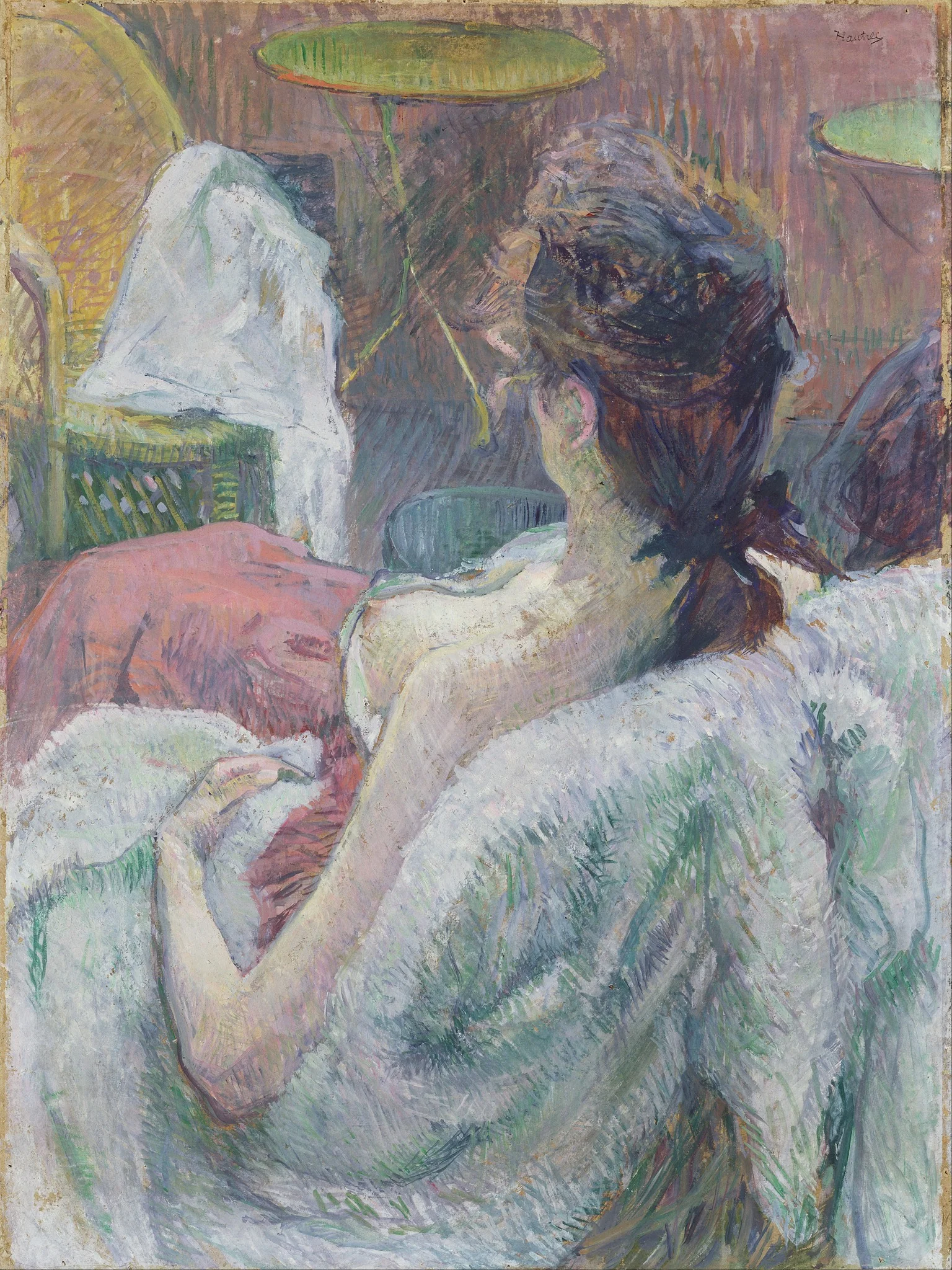 The Model Resting, detail