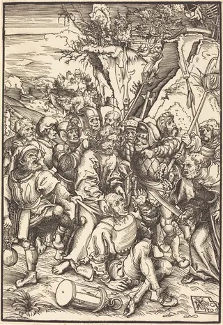 Christ Taken Captive, by Lucas Cranach the Elder, ink, 1509