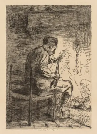 The Smoker, by Jozef Israëls, 1882