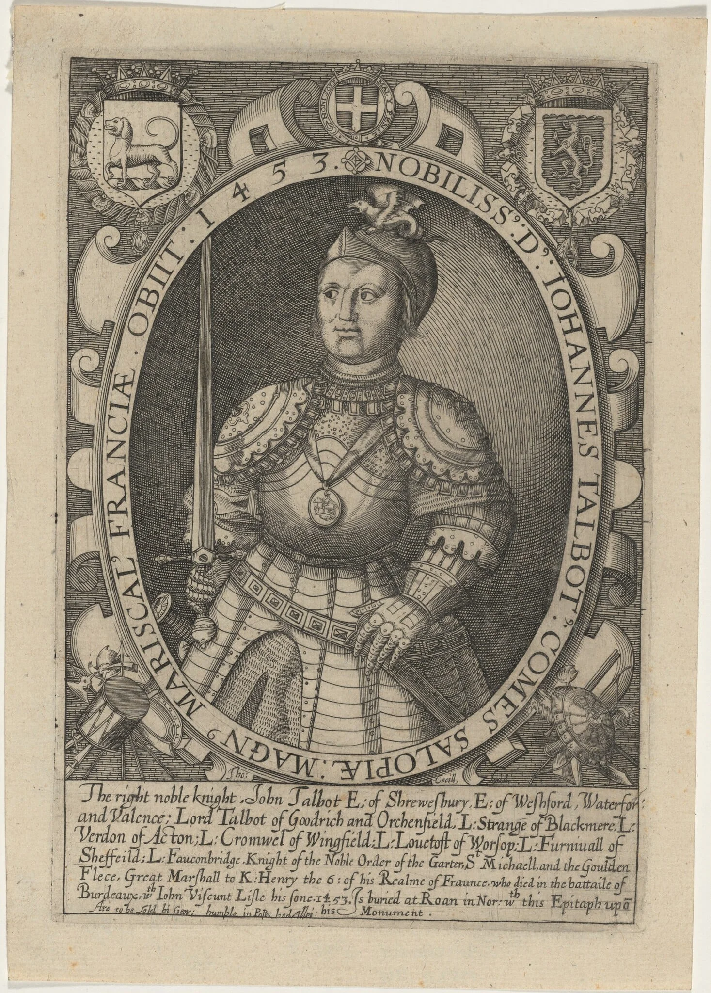 John Talbot, First Earl of Shrewsbury, detail