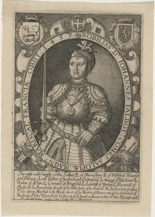 John Talbot, First Earl of Shrewsbury, by Thomas Cecil, ink, 1621
