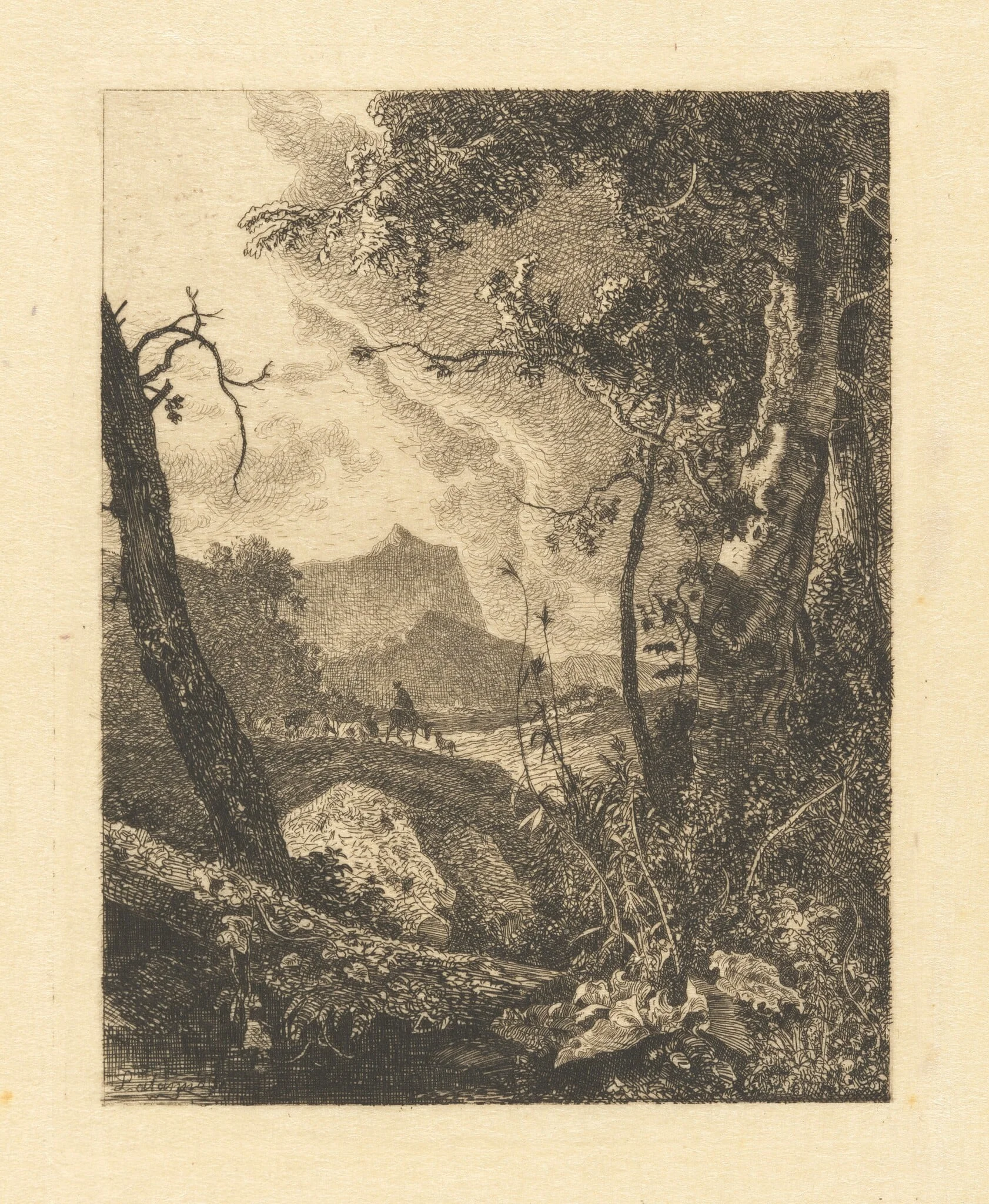 Italian Landscape, detail