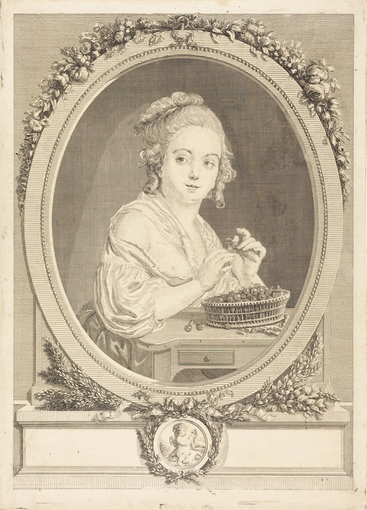 Les cerises, detail