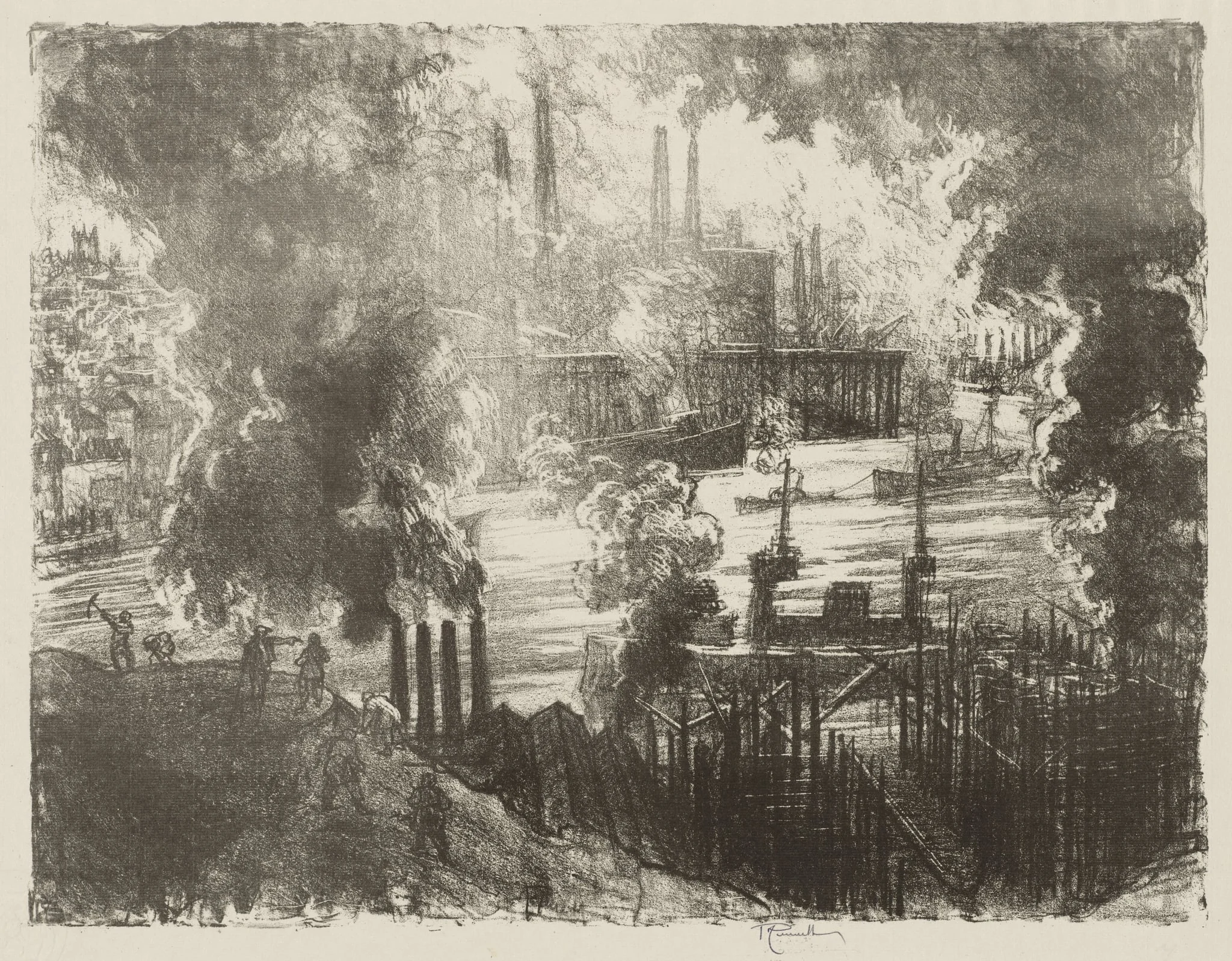 English War Work: Munitions River, detail