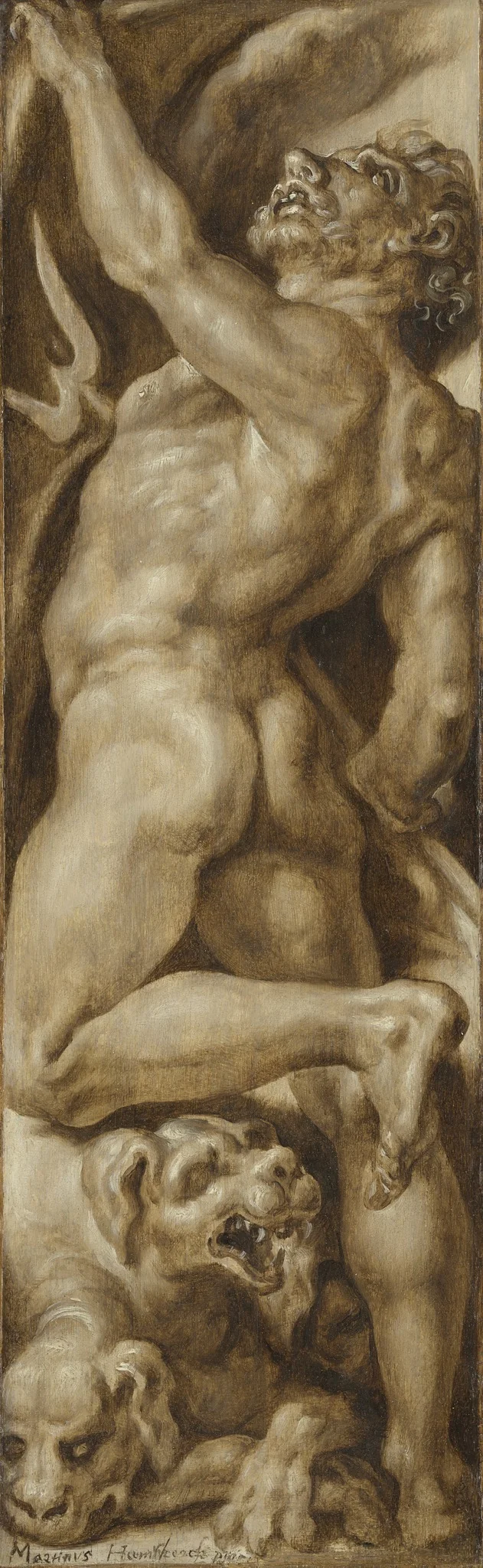 Pluto and Cerberus, detail