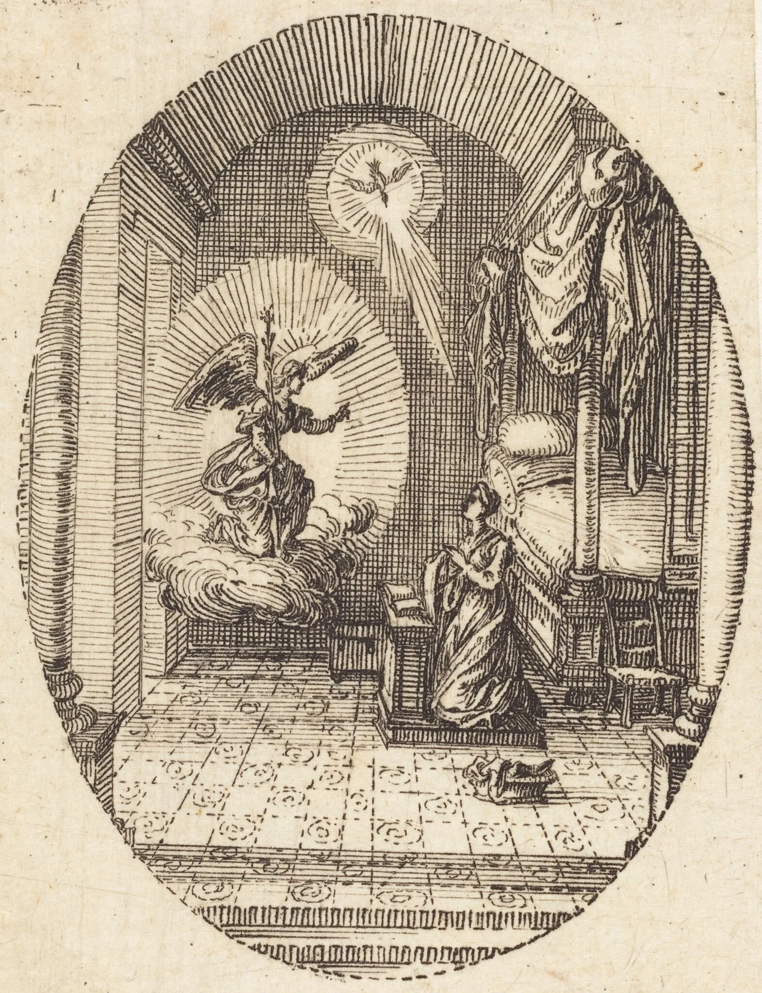The Annunciation, detail
