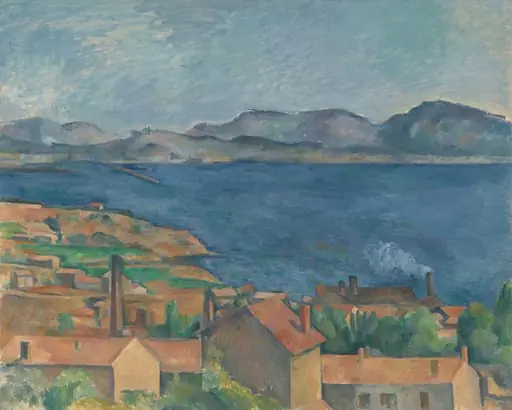 The Bay of Marseille, Seen from L'Estaque, by Paul Cezanne, oil, 1885