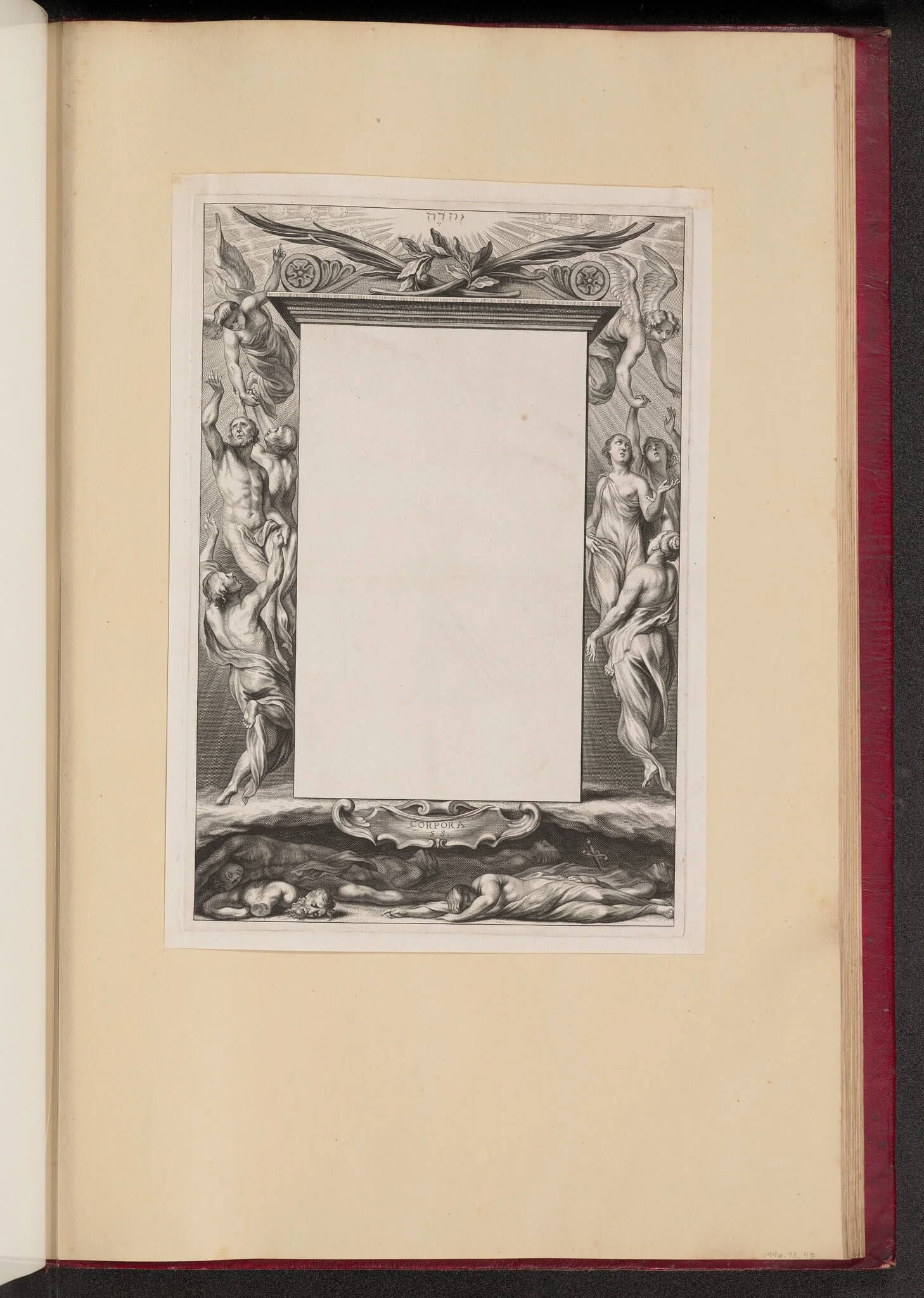 Border Illustration with Heaven and Hell "Corpora S.S.", detail