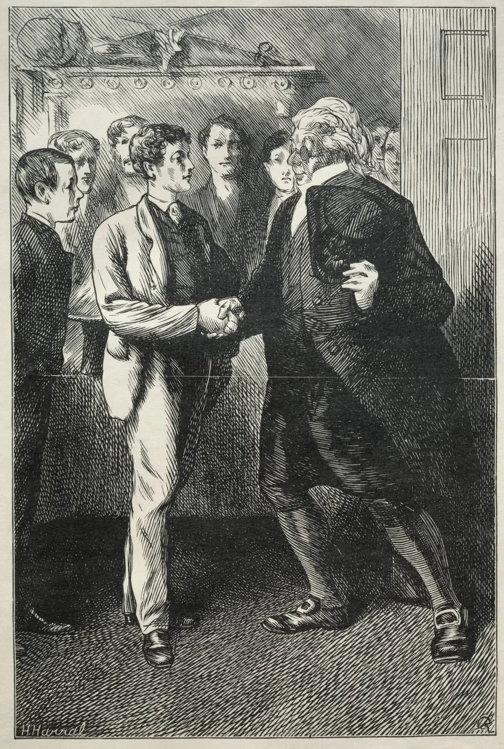 Tomkin's Degree Supper and How it Ended, by Charles Samuel Keene, 1868