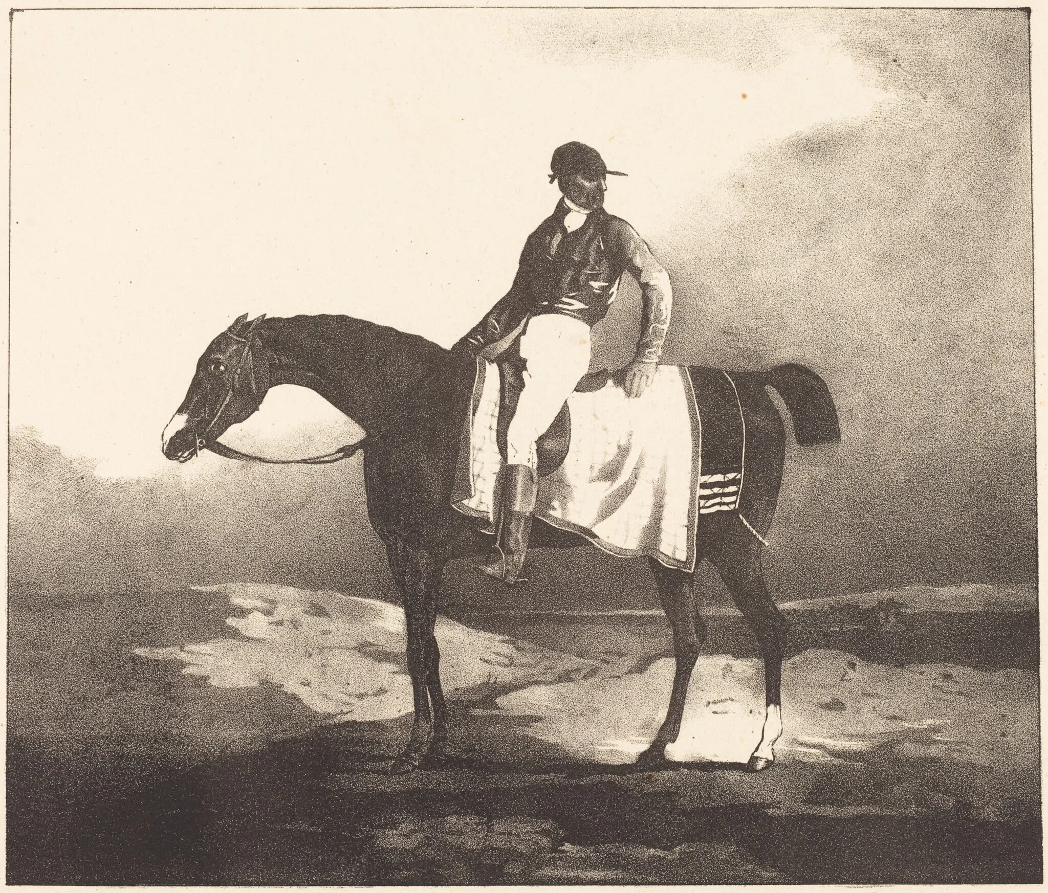 British Horse and Jockey, detail