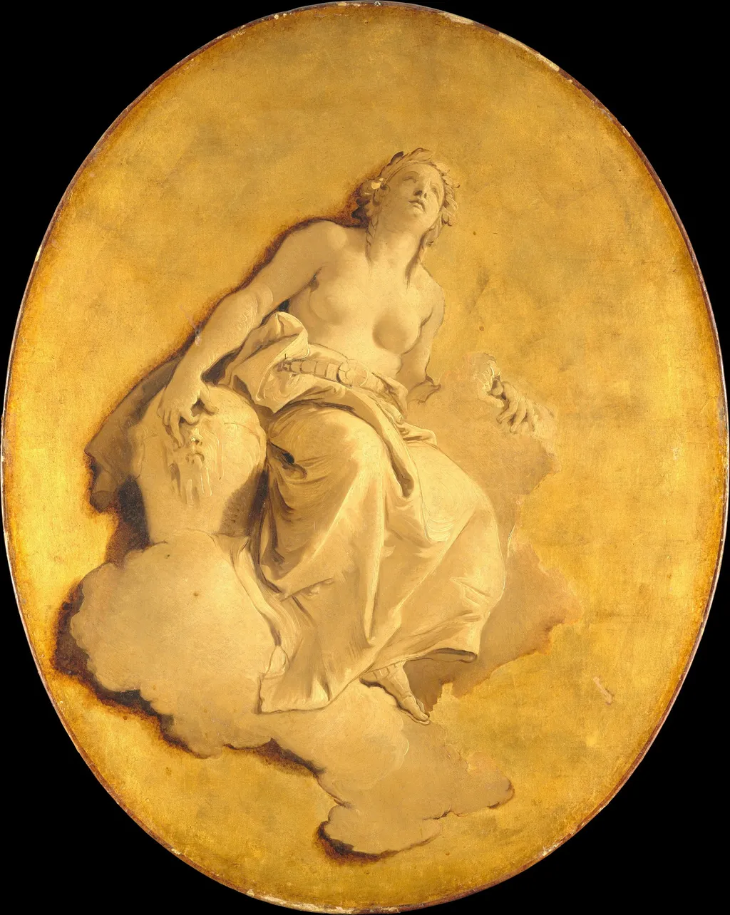 A Female Allegorical Figure, by Giovanni Battista Tiepolo, oil, 1750