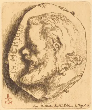 Charles Meryon, by Félix Bracquemond, ink, 1854