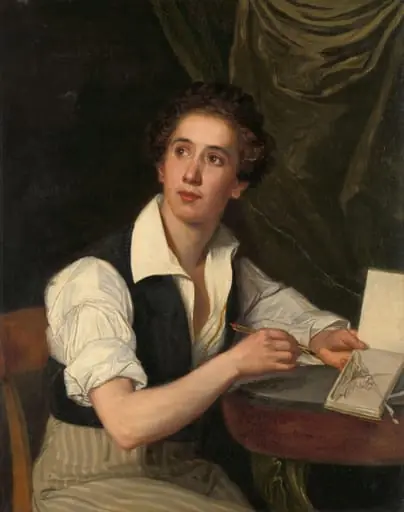 Self-Portrait, by Charles Saligo, unspecified, 1825