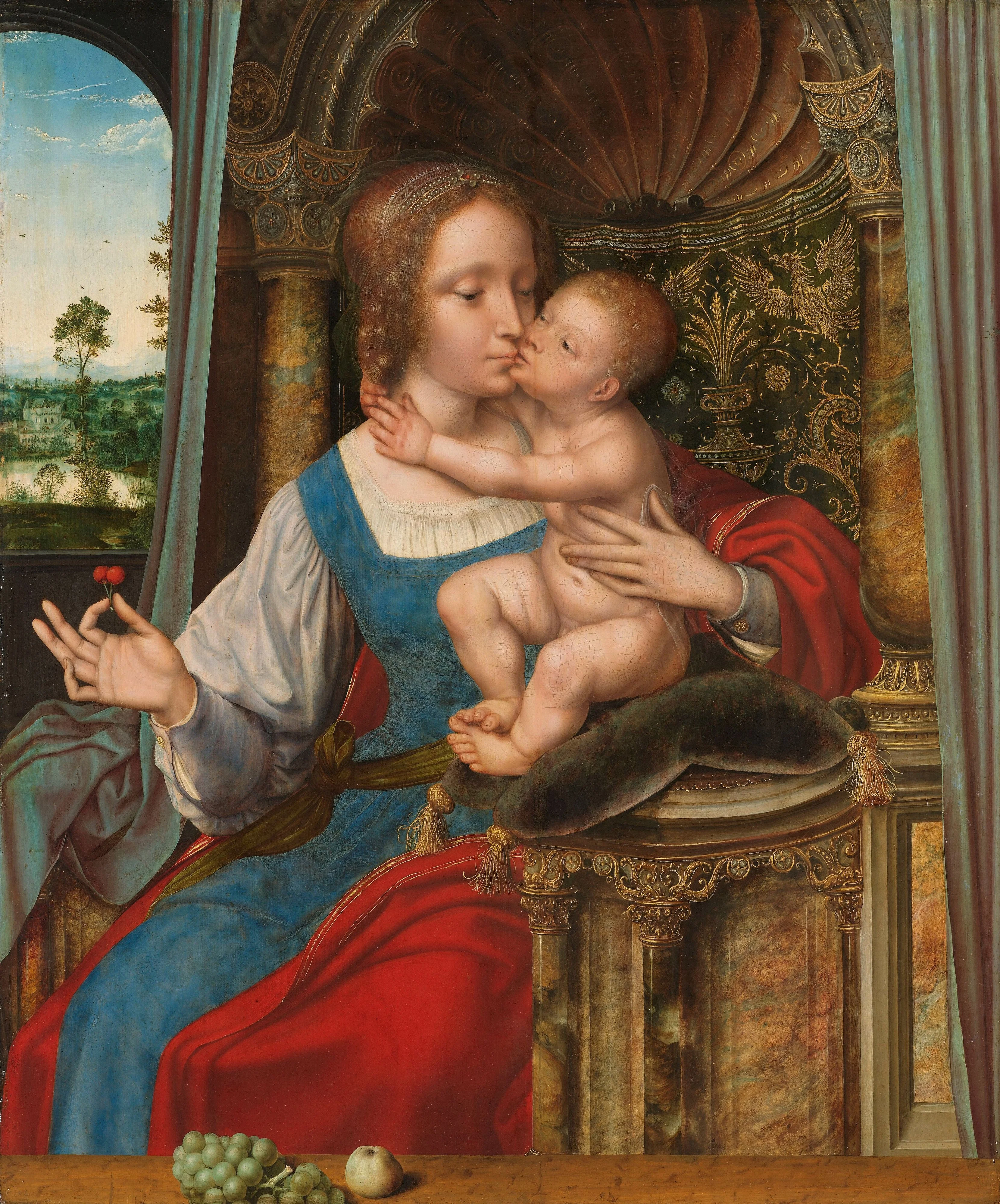 The Virgin and Child, detail