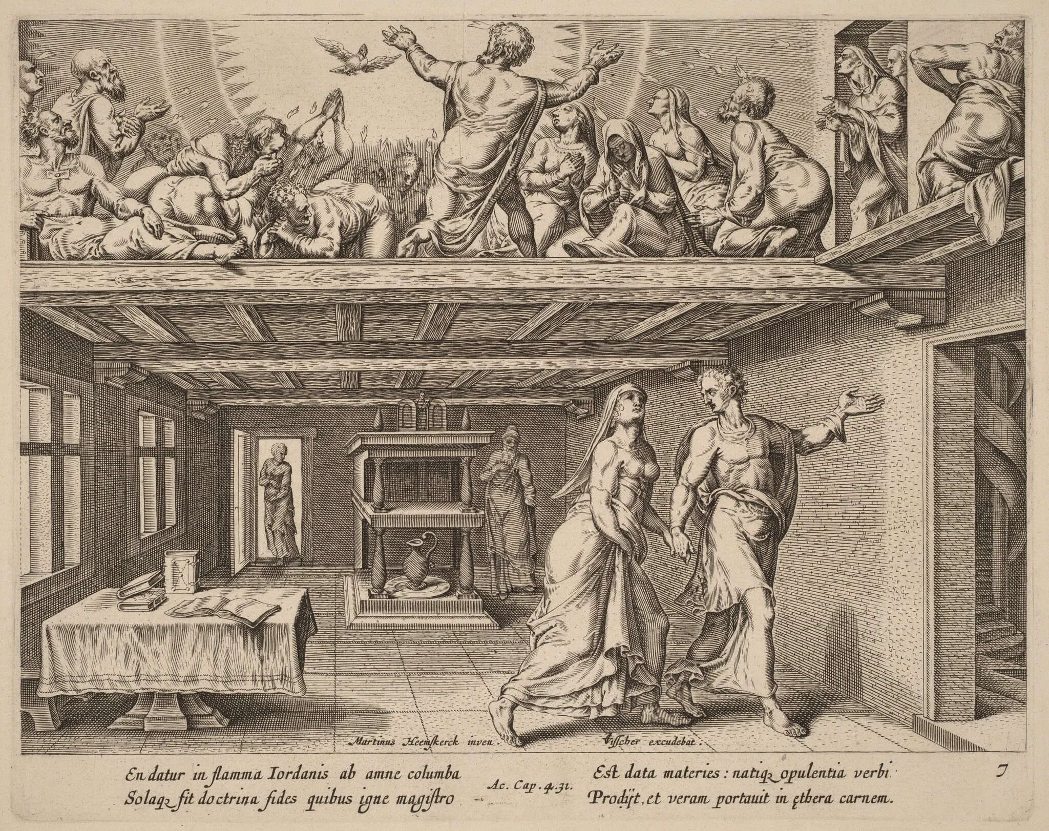 And They were All Filled with the Holy Ghost, detail
