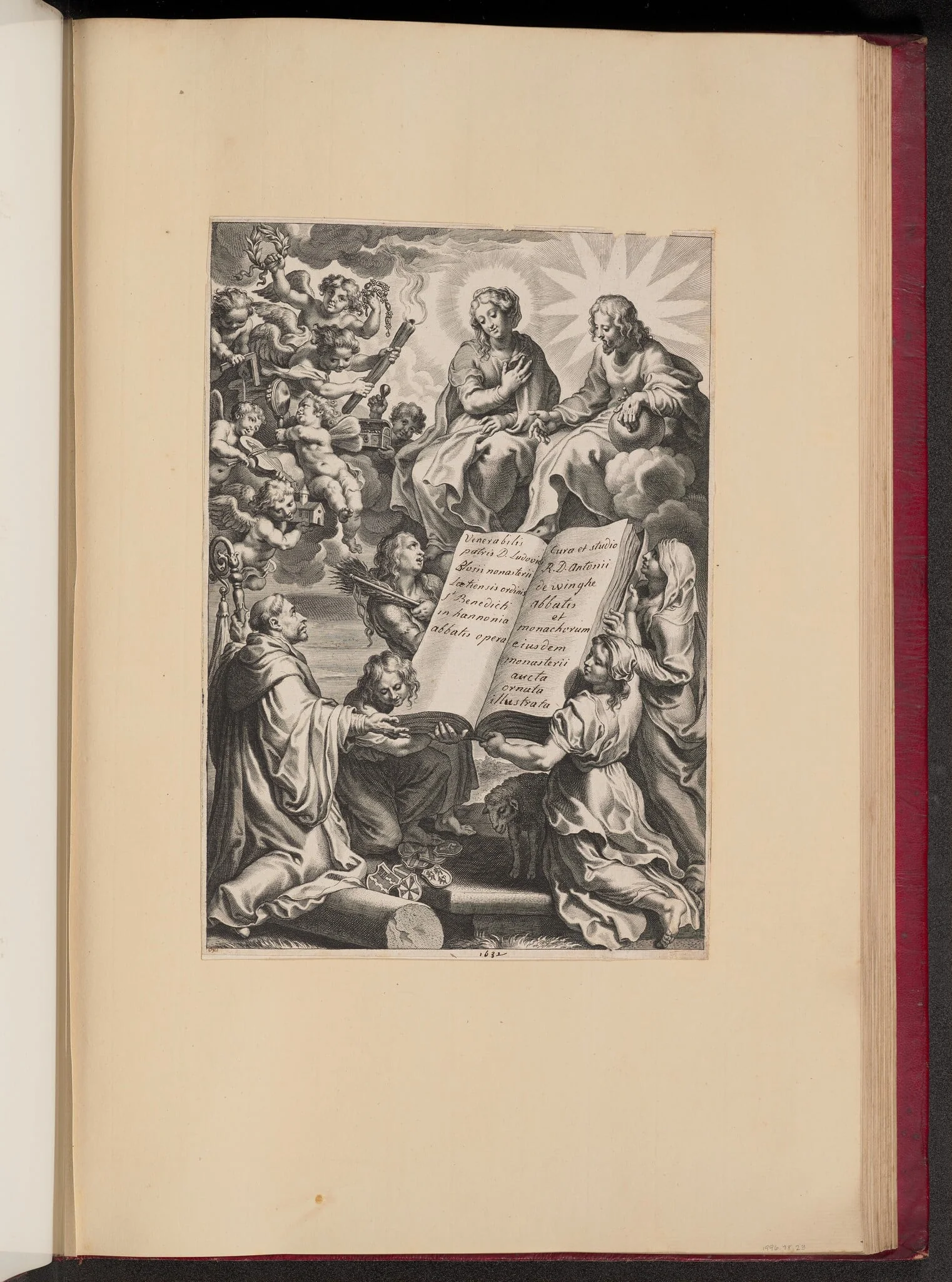 Title Page for Ludovicus Blosius, Opera, detail