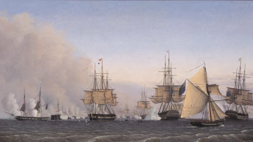 Slaget på Rheden den 2. april 1801, by Emil Normann, oil, 1830