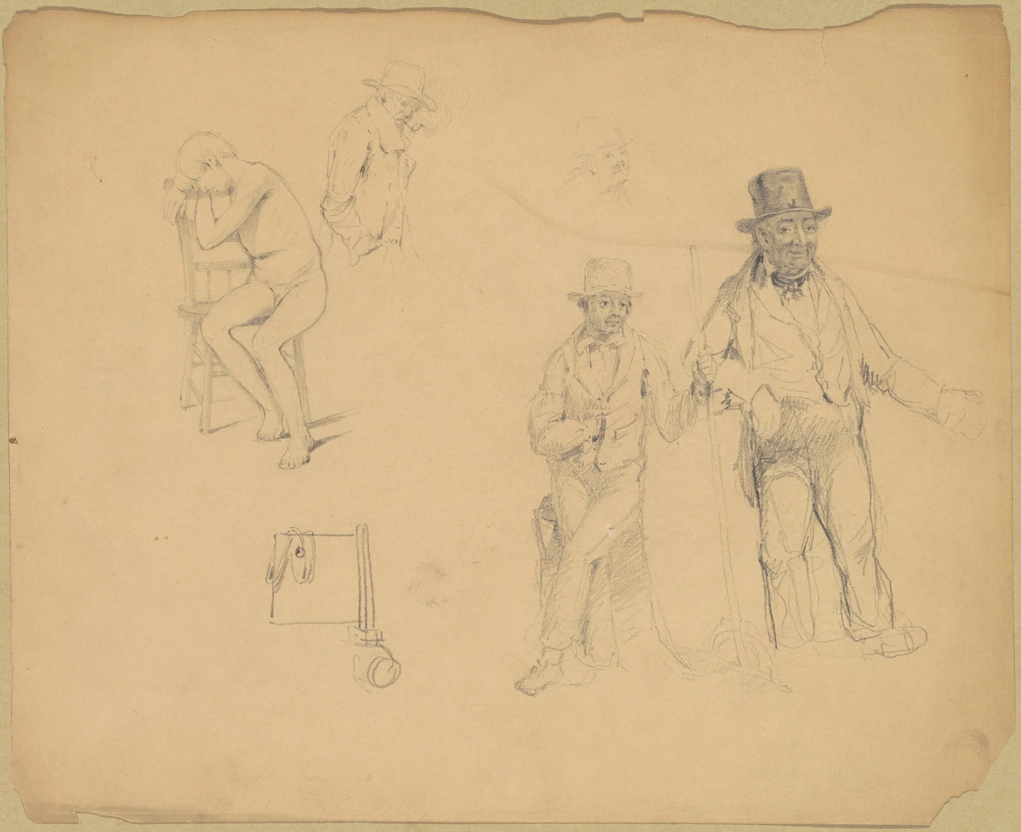 Studies of Men and Boys, detail