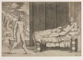 Untitled, by Agostino dei Musi, 1523
