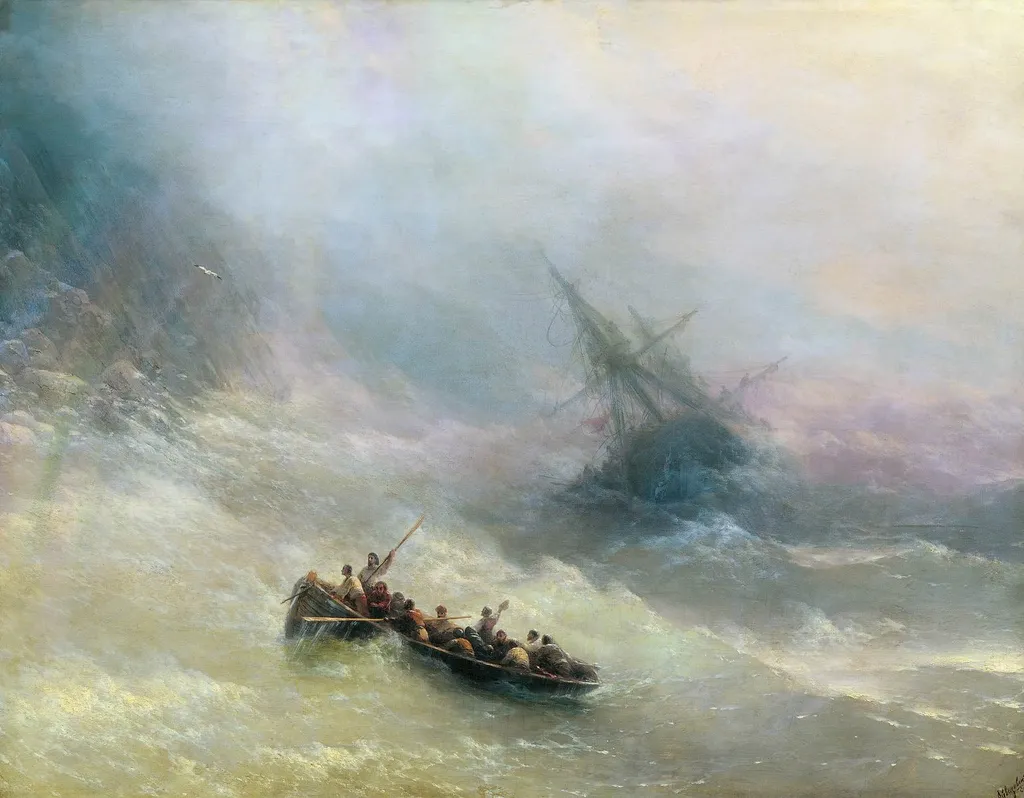 Rainbow, by Ivan Aivazovsky, unspecified, 1873
