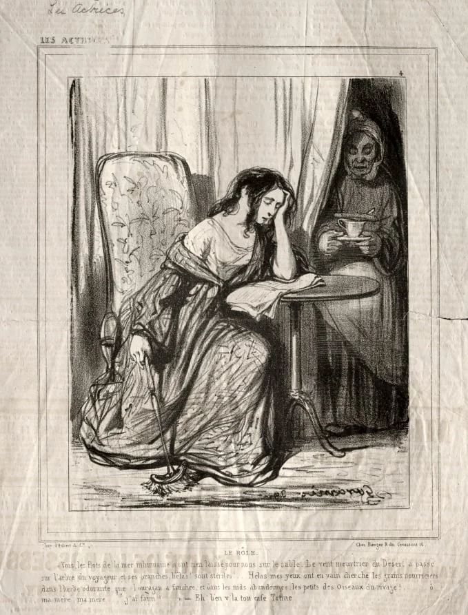 Les Actrices: Le Rôle, detail