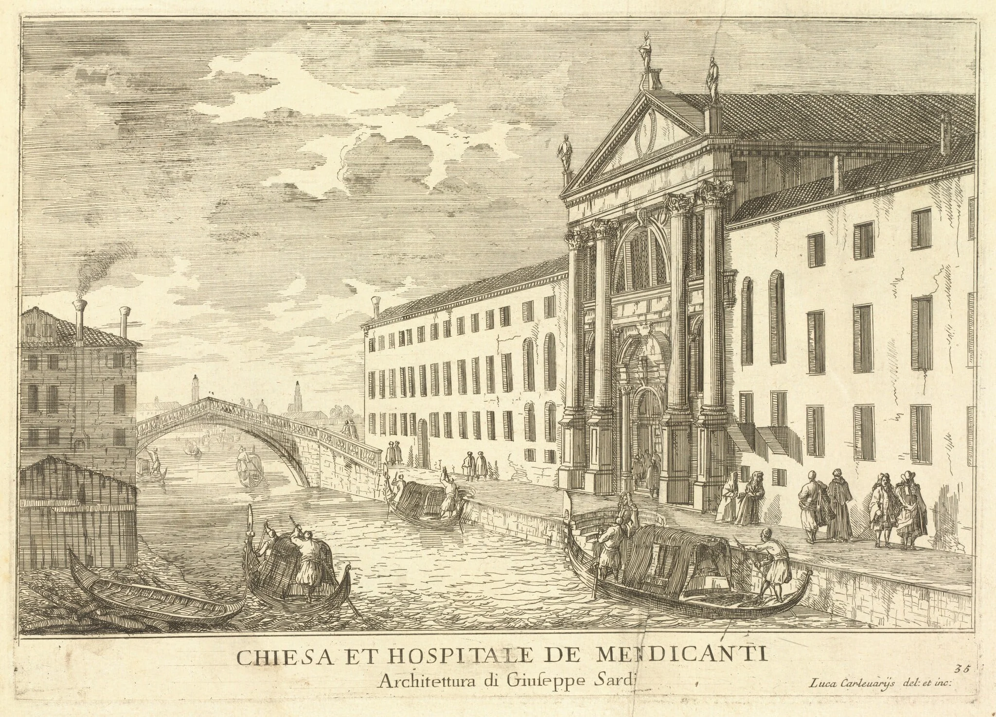 Chiesa et Hospitale de Mendicanti (plate 35), detail