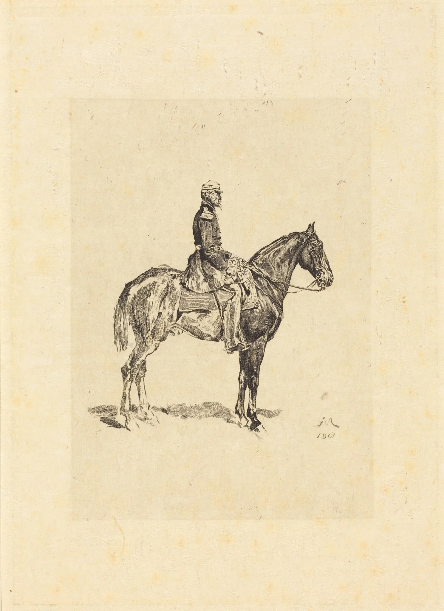 Horseman, detail