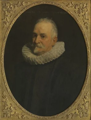 Portrait of an unknown 70 year old man, detail