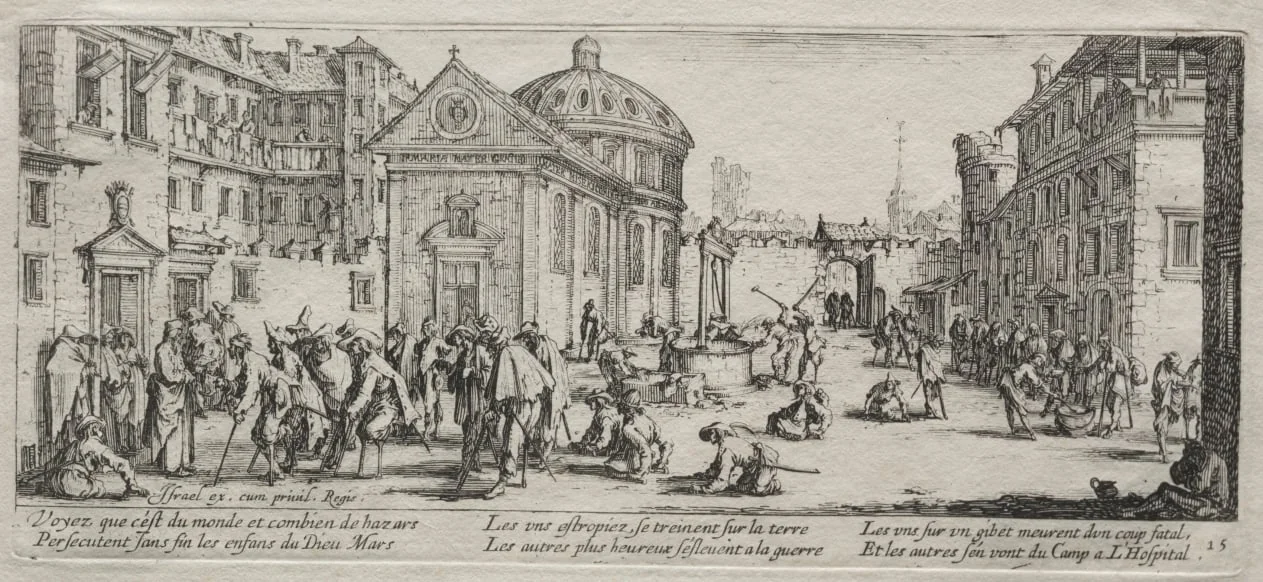 The Large Miseries of War: The Hospital, detail