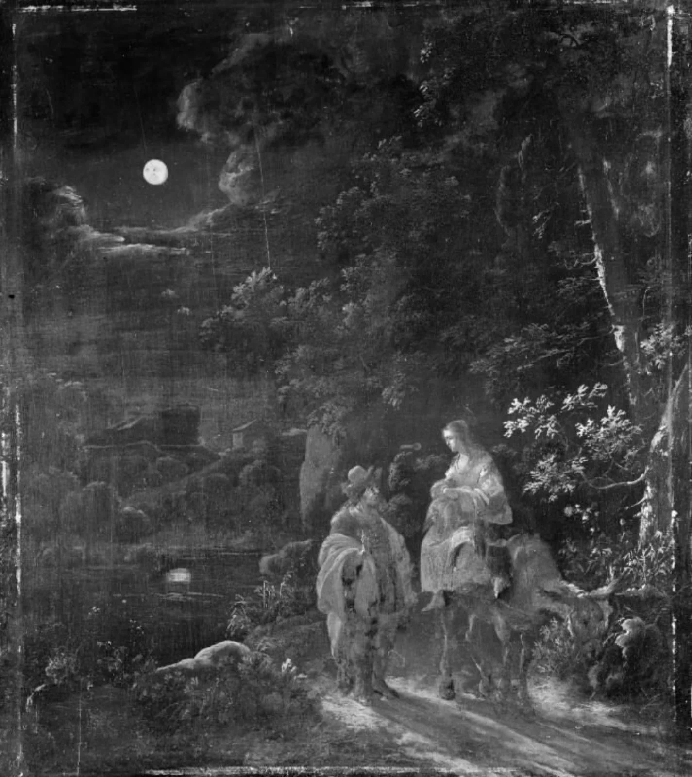 The Flight into Egypt, detail