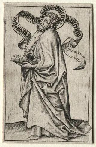 Saint Bartholomew, by Master E.S., 1458