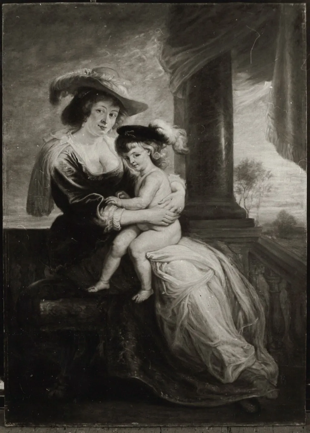 Helene Fourment und Sohn Frans (Kopie nach), by Peter Paul Rubens, unspecified, 1618