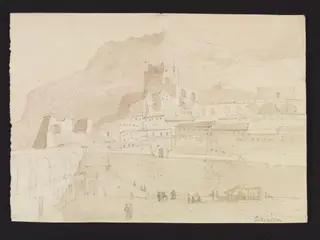 Gibralter, by Selina Bracebridge, watercolor, 1825