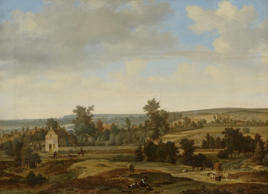 Panorama near Arnhem, by Joris van der Haagen, oil, 1649