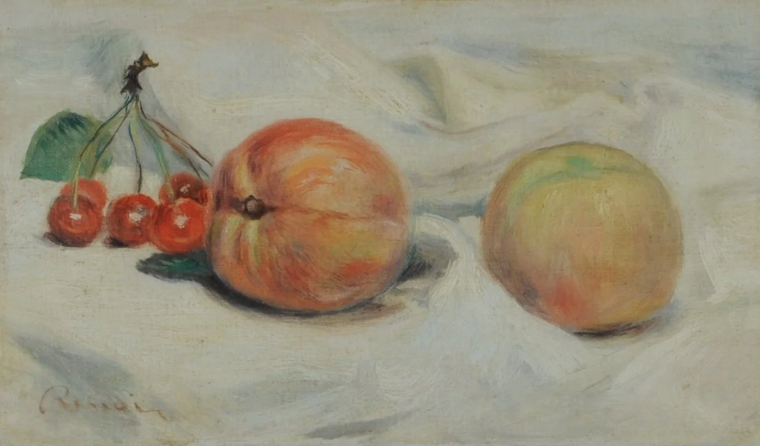 Peches et cerises (Duraznos y cerezas), detail